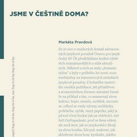 Jsme v češtině doma?