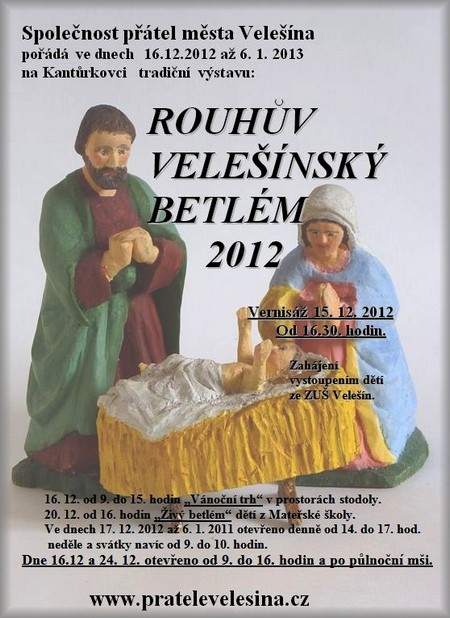 Rouhův velešínský betlém 2012