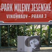 Na pražských Vinohradech byl slavnostně pokřtěn park Mileny Jesenské