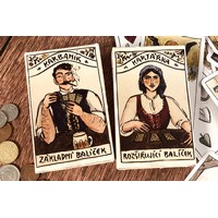 Spodci a svršci v krojích: Mladá ilustrátorka vytvořila ručně kreslené mariášky s folklorními motivy
