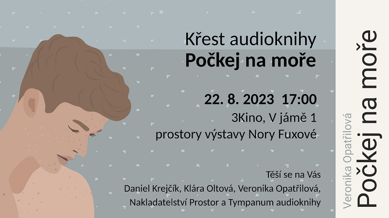Pozvánka na křest audioknihy Počkej na moře