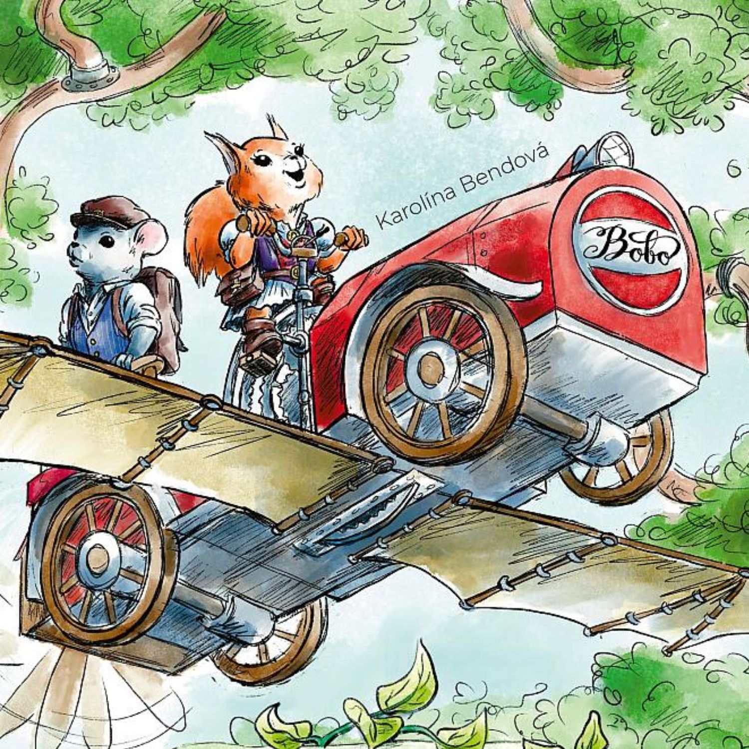 Vydejte se s veverkou do steampunkového světa mechanických rostlin