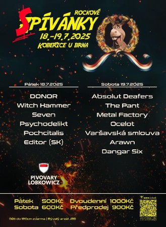 Rockove zpivanky plakat