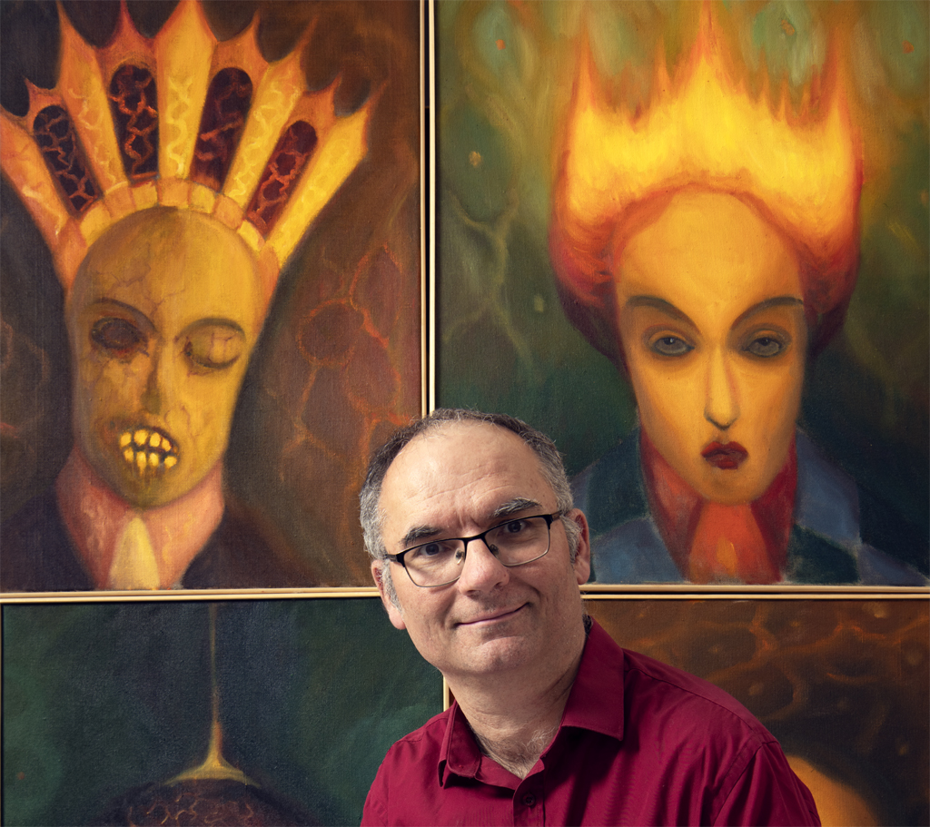 archiv Jaroslav Valečka - před obrazy