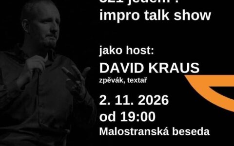Zpěvák a herec David Kraus zamíří do Malostranské besedy na improvizační večer 321Jedem!
