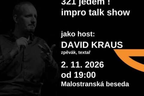 Zpěvák a herec David Kraus zamíří do Malostranské besedy na improvizační večer 321Jedem!