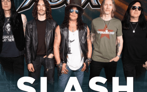 Kytarista GUNS N‘ ROSES SLASH přijíždí na MASTERS OF ROCK